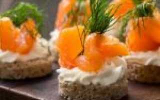 Закуска из красной рыбы и творожного сыра на праздничный стол — быстро и вкусно