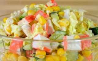 Салат с морской капустой и крабовыми палочками: рецепты