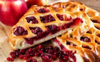 Пирог с брусникой и сметаной рецепт с пошаговым фото