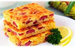 Картофельная запеканка с колбасой и сыром в духовке – рецепт с пошаговыми фото