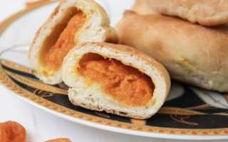 Пирожки с начинкой из кураги на дрожжевом тесте