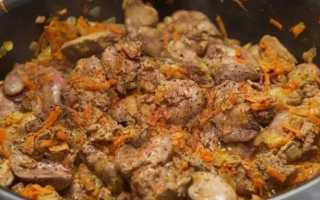 Куриная печень в сметане — 4 пошаговых рецепта