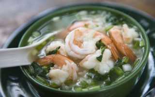 Рецепт приготовления супа с креветками и сливками